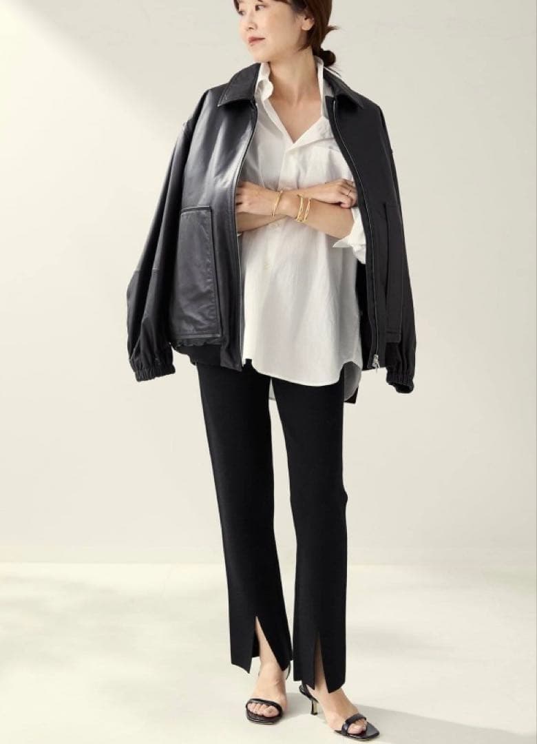 Plage R'IAMスリットニットパンツ 25AW