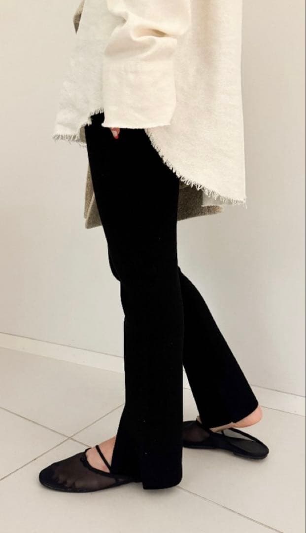 Plage R'IAMスリットニットパンツ 25AW