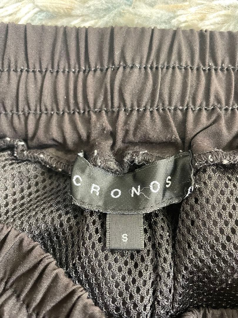 CRONOS ブラック カーゴパンツ　Sサイズ