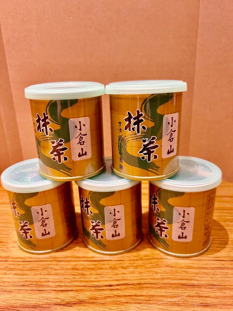 京都宇治抹茶　山政小山園　小倉山30g ×5缶 MATCHA POWDERED