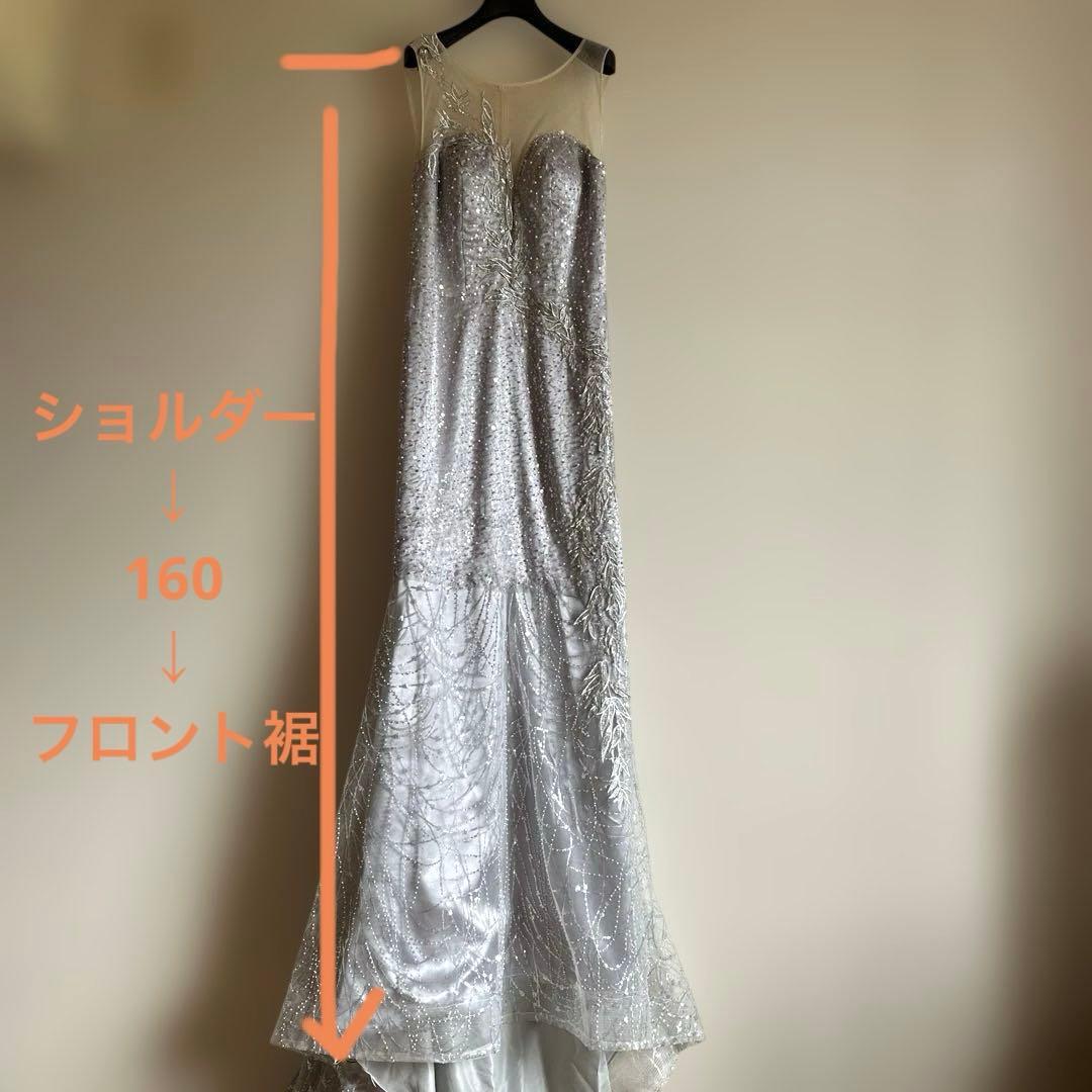 【パンちゃんさん専用】シルバー ビーズ装飾ドレス