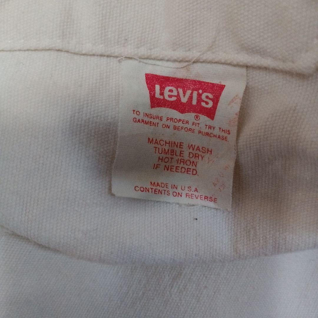 Levis70506 5951ホワイトデニムジャケット80年代デッドストック