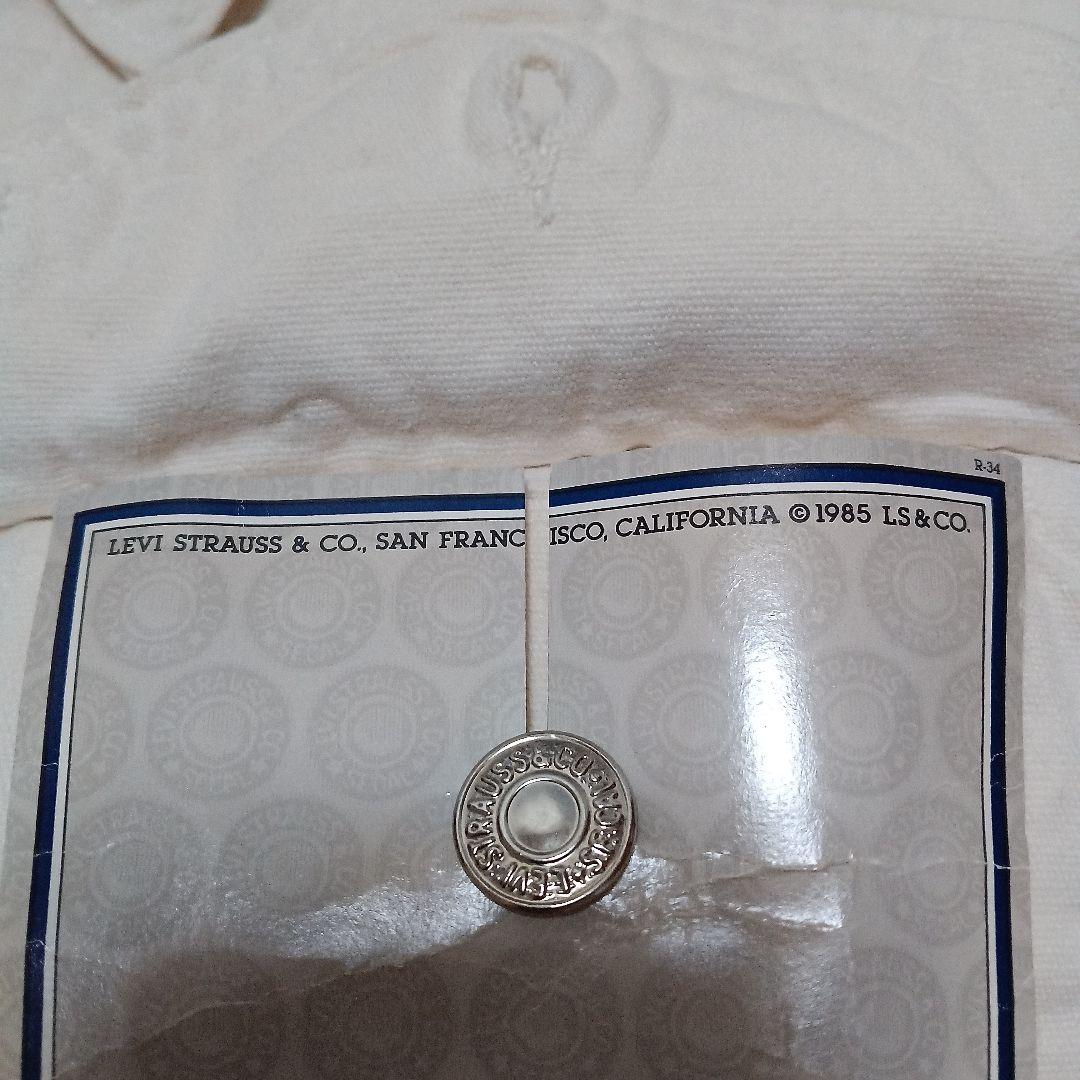 Levis70506 5951ホワイトデニムジャケット80年代デッドストック