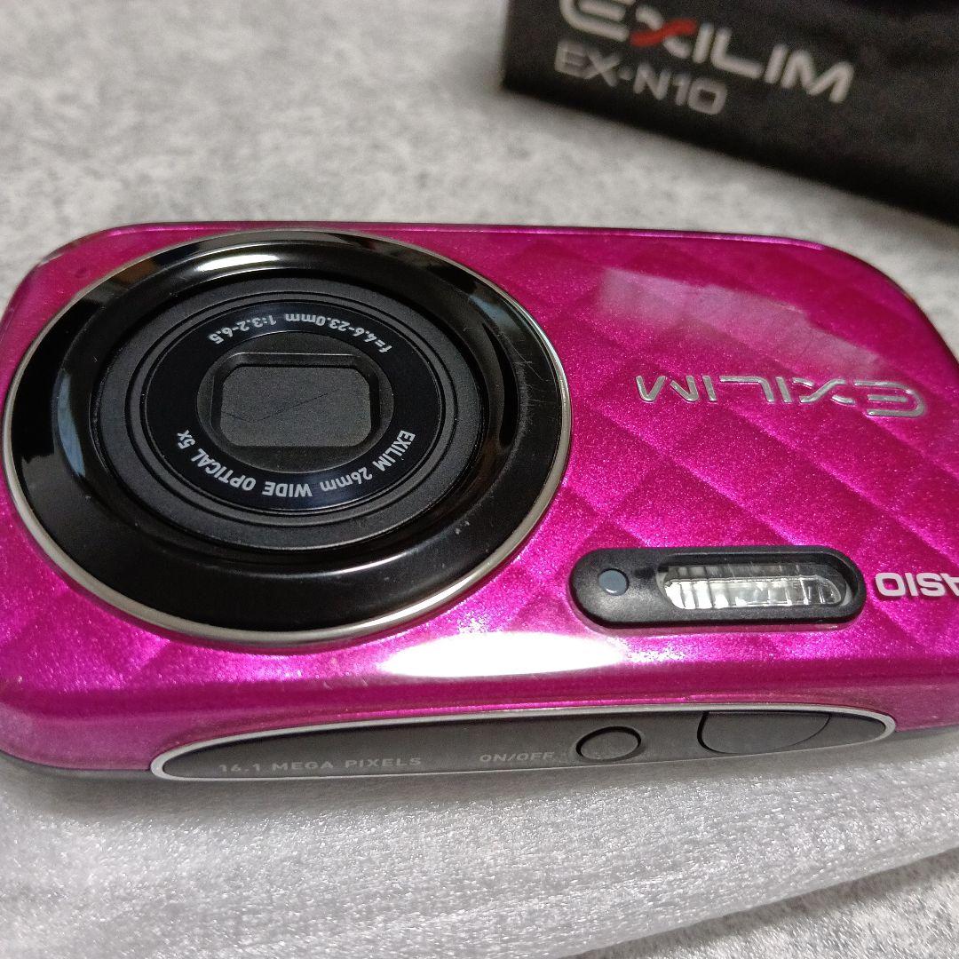 【レトロ可愛い】CASIO EXILIM デジカメ　ピンク 完品　エクシルム