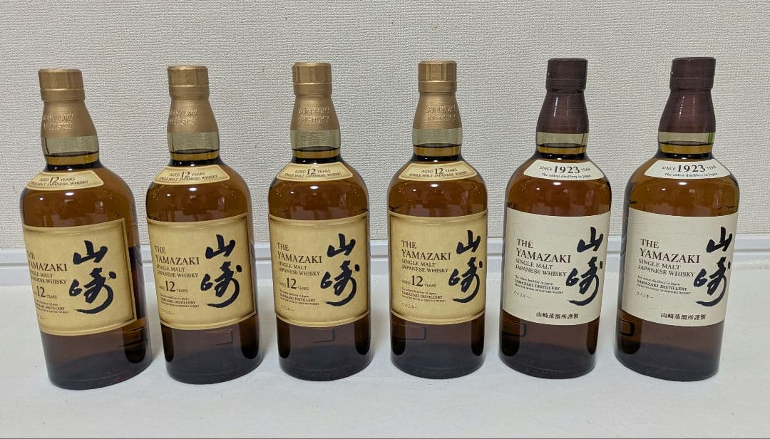 山崎ウイスキー 12年 4本+ノンエイジ2本 セット