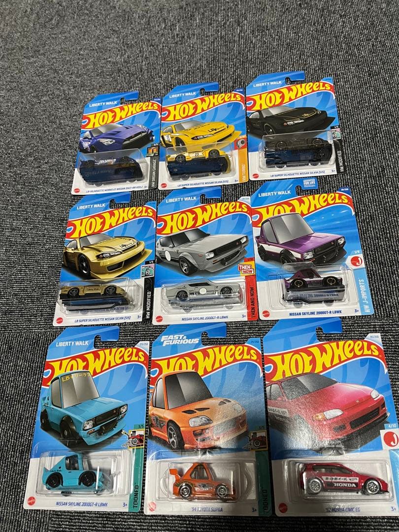 ホットウィール hot wheels 実車セット