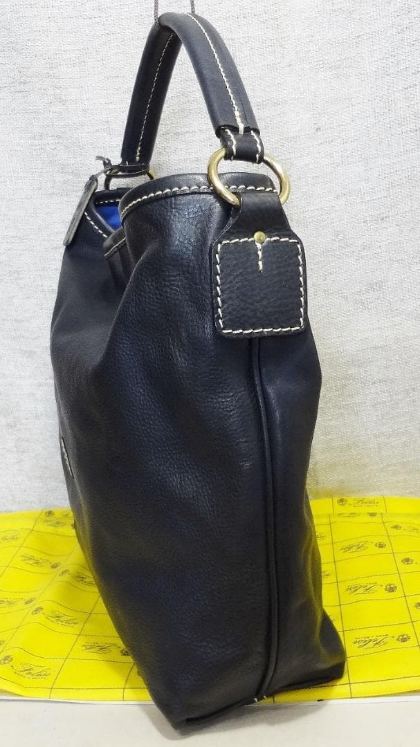 ニッシー【美品】Felisi 　フェリージ　14-8　レザー　バッグ　黒