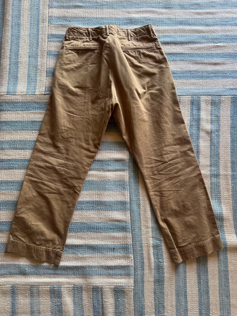 【名作】RRL ダブルアールエル オフィサーズ チノ ベージュ 32/30