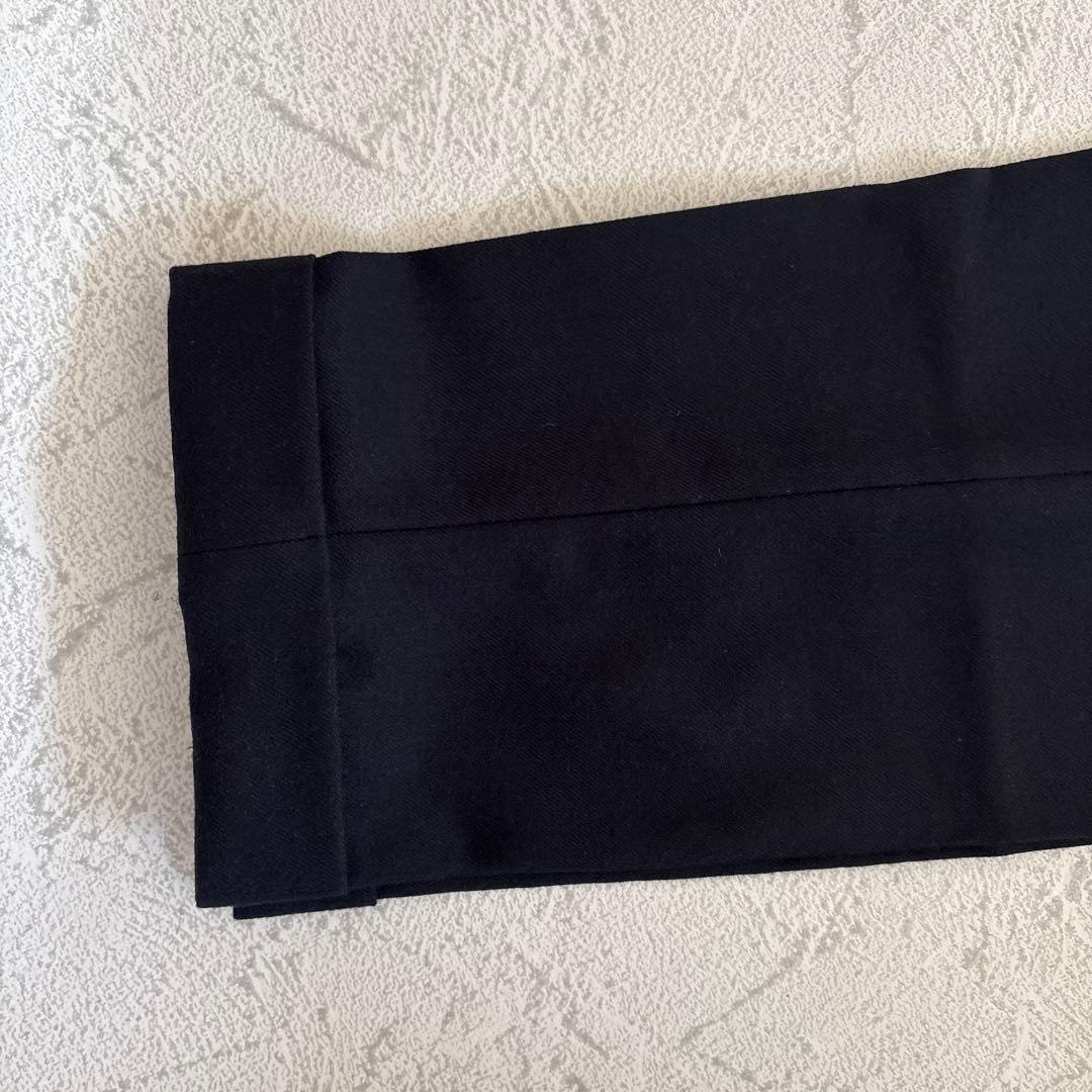 【新品未使用品】48 濃紺 ビームスF ウールフラノ 1プリーツスラックス