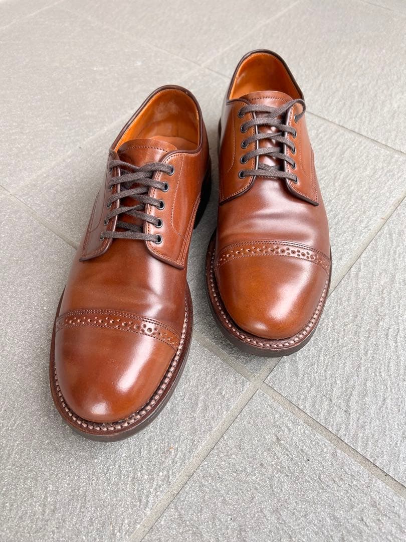 wheelrobe コードバン パンチドキャップトゥダービー サイズ7D