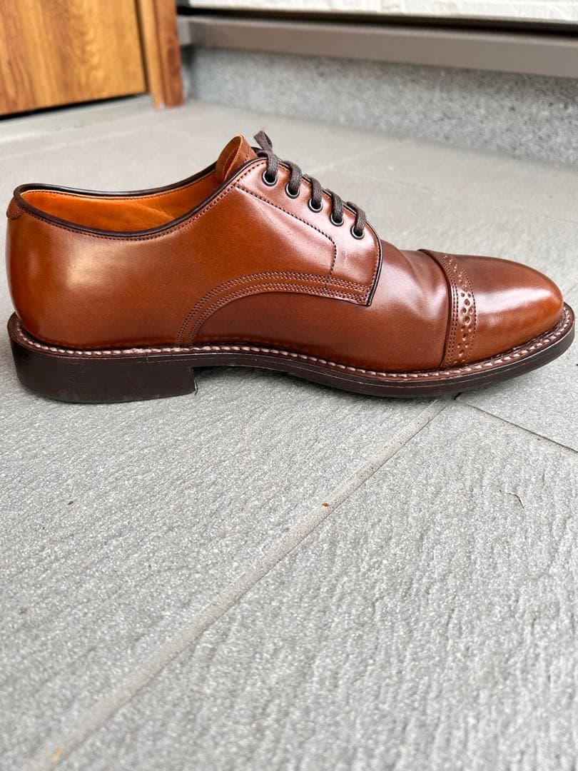 wheelrobe コードバン パンチドキャップトゥダービー サイズ7D