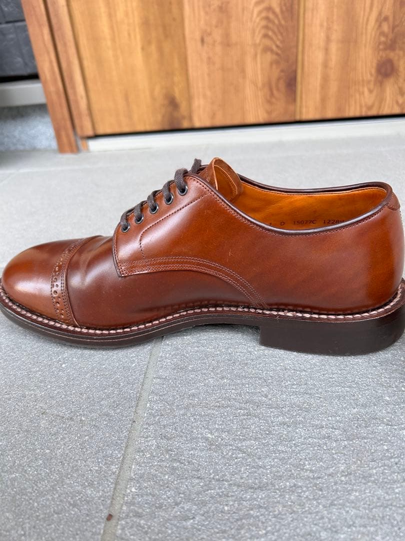 wheelrobe コードバン パンチドキャップトゥダービー サイズ7D