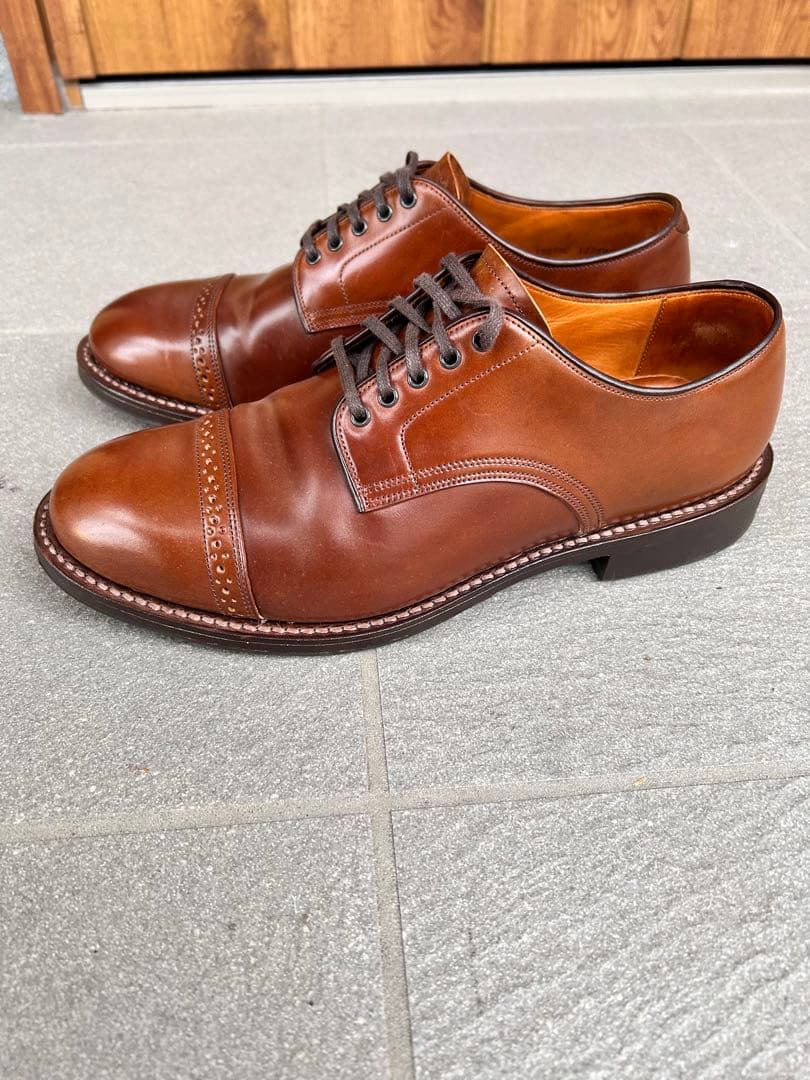 wheelrobe コードバン パンチドキャップトゥダービー サイズ7D