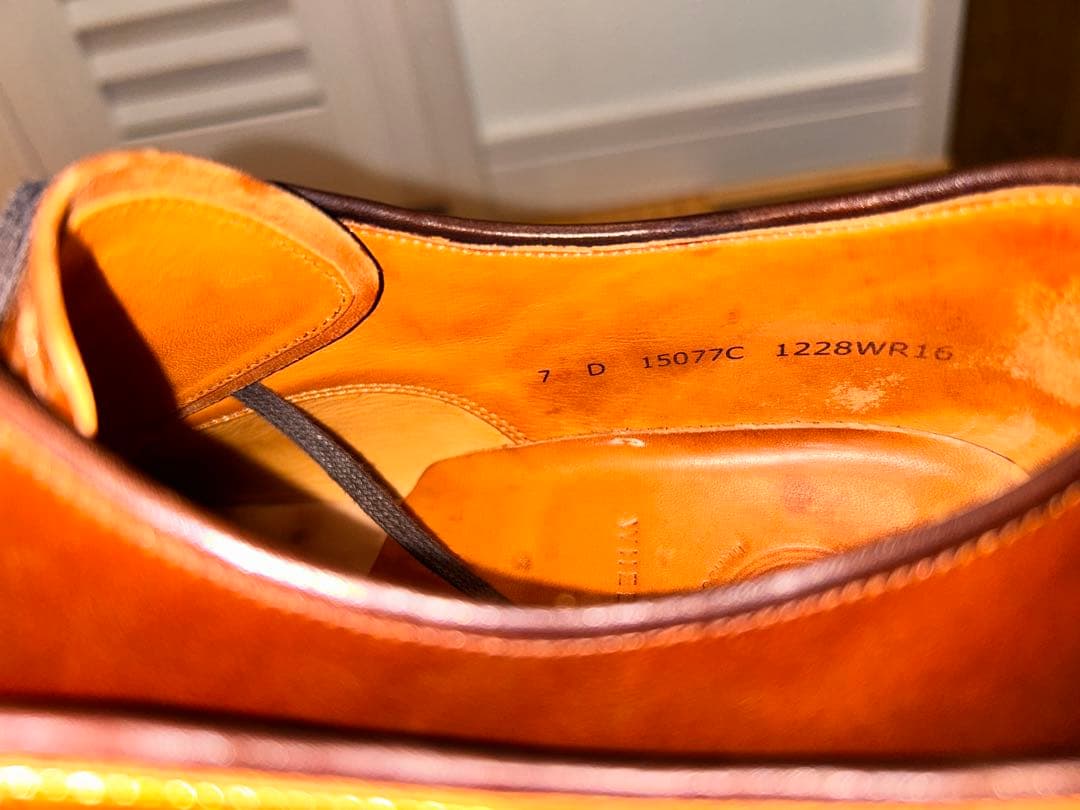 wheelrobe コードバン パンチドキャップトゥダービー サイズ7D