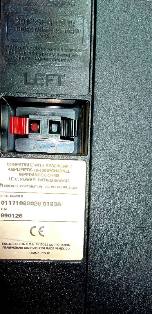 送料無料 BOSE 201 Series Ⅳ ペアRIGHT LEFTスピーカー