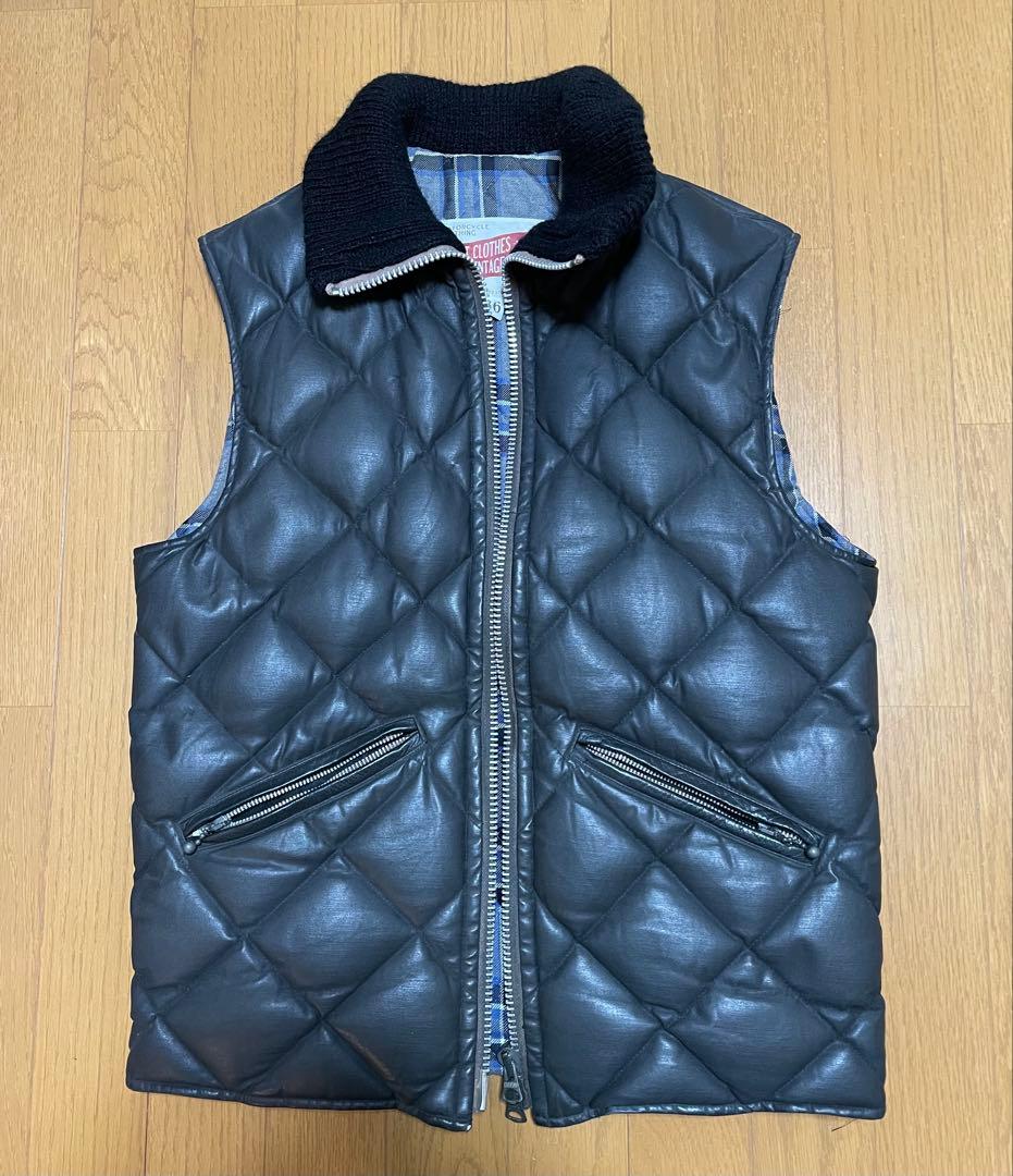アディクトクローズ ワックスコットンキルティングベスト
