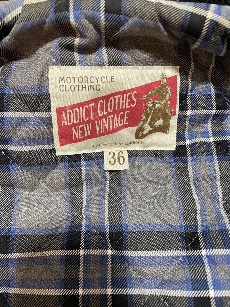 アディクトクローズ ワックスコットンキルティングベスト