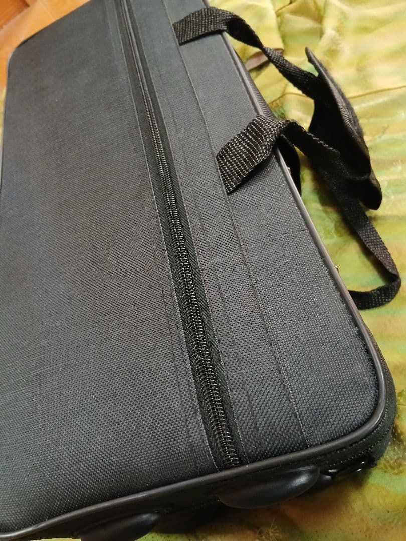 カーブド ソプラノサックス　ノーブランド良品　ブラック　スタンド付属！