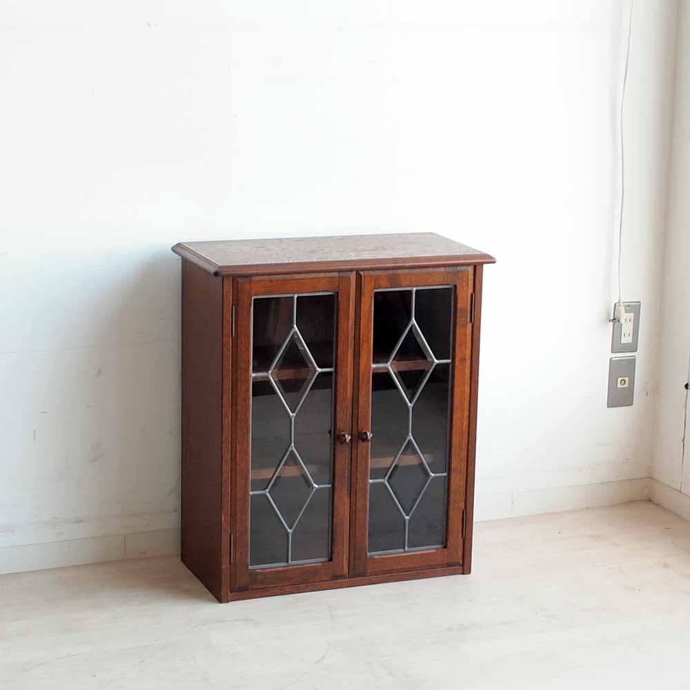 三越家具 ブルージュ/Brugge オーク材 ガラスキャビネット ZR24254