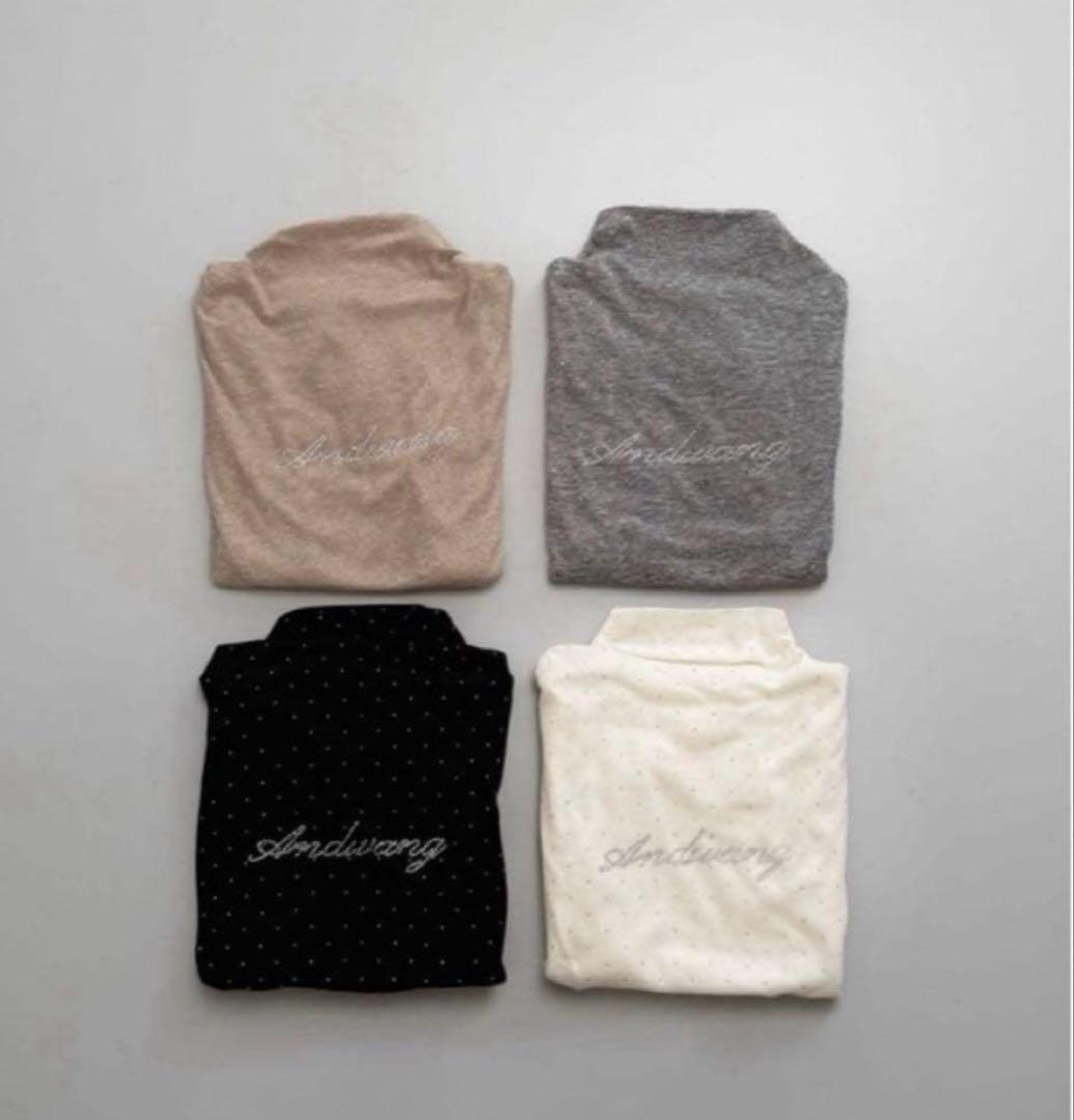 う*み様 andwang AND bijou high neck tops ベー