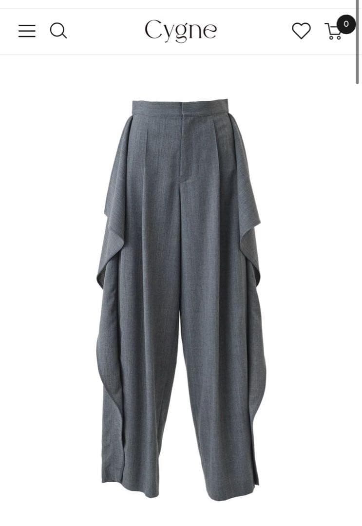 未使用タグ＊cygne サイドフレアパンツ Ron シーニュ　SIZE0