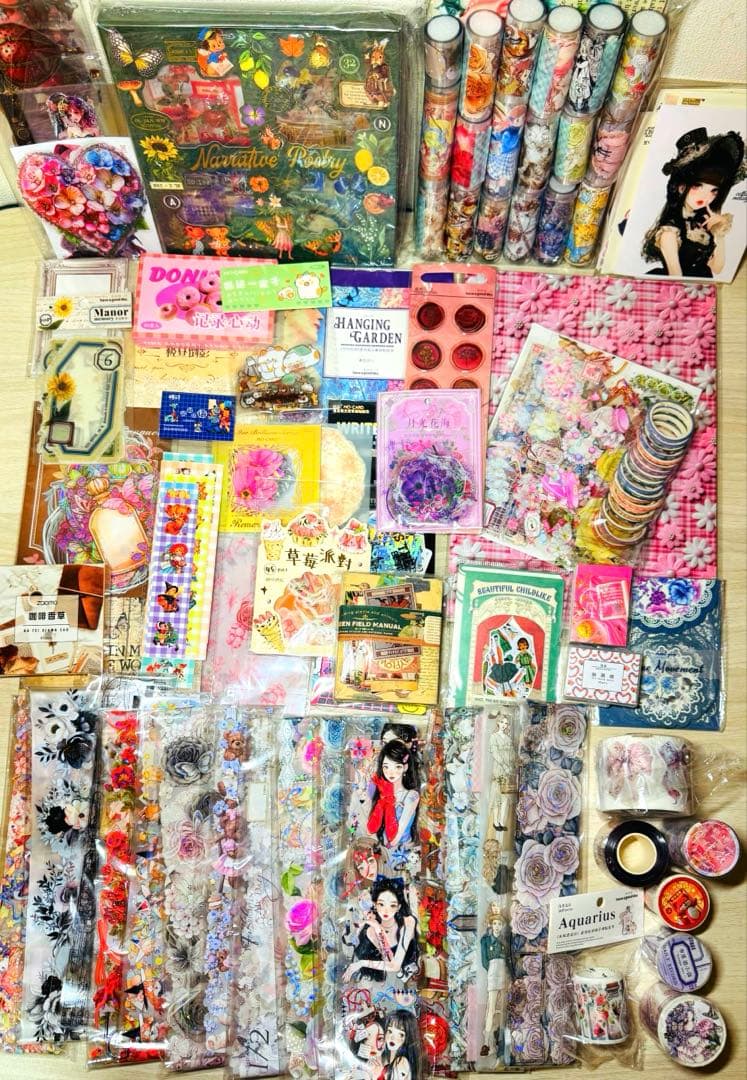 断捨離SALE⟡.·*.海外マステ,コラージュ素材他 大量まとめ売り【Cセット】