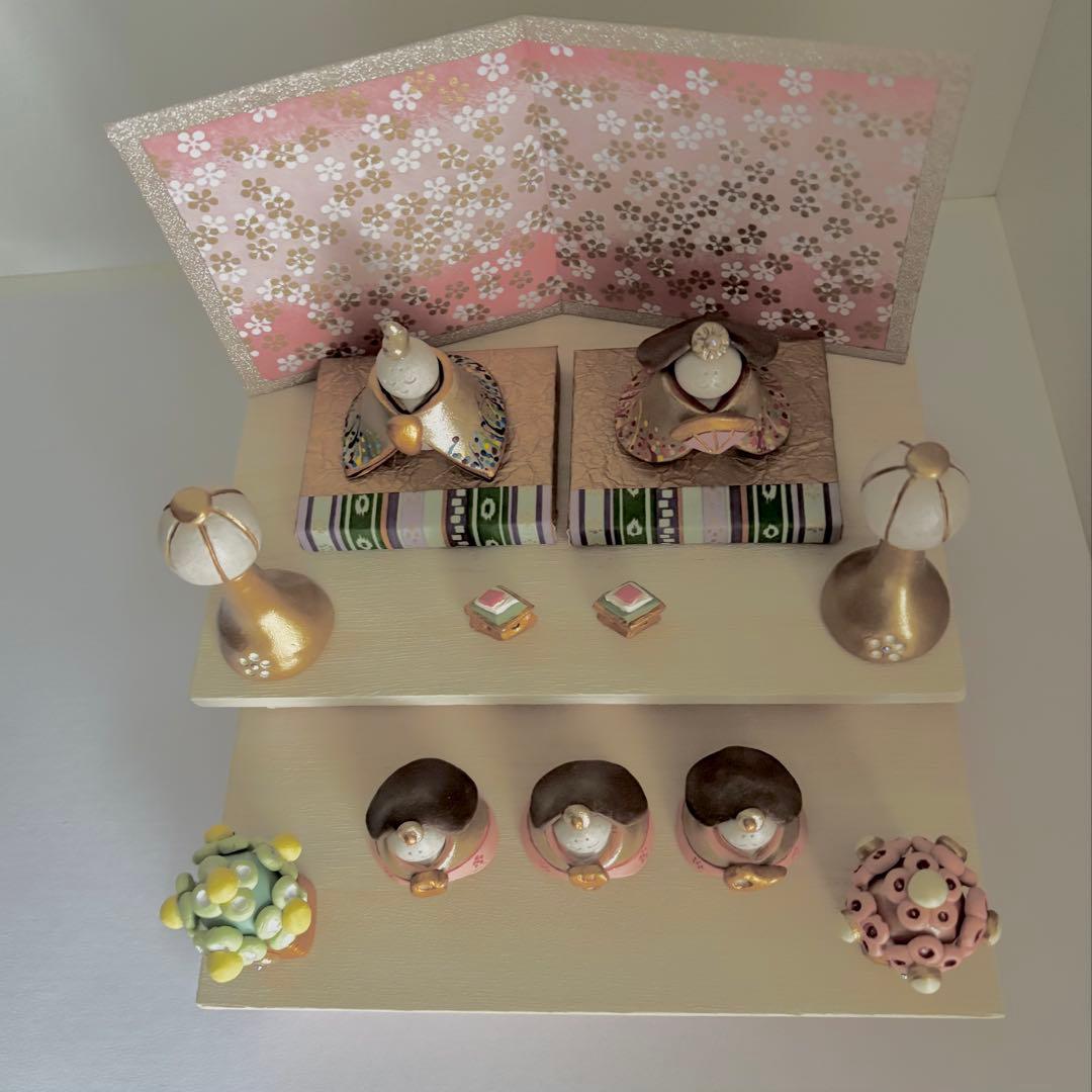 手作り　雛人形　二段飾り〜リバーシブルタイプ〜　七福神　helen様オーダー分