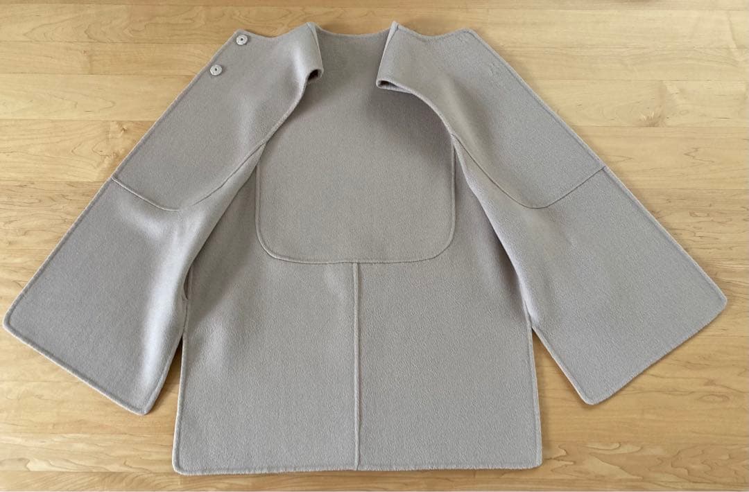 【美品】machatt マチャット　リバーウールベスト　ベージュ