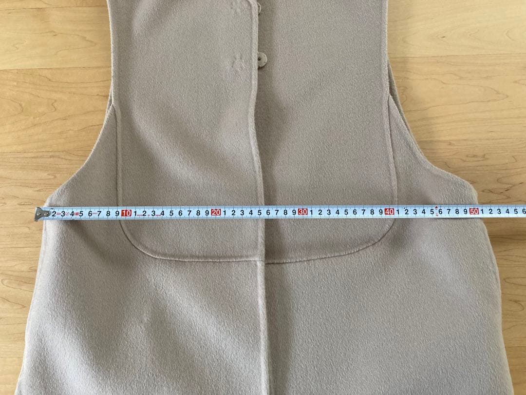 【美品】machatt マチャット　リバーウールベスト　ベージュ