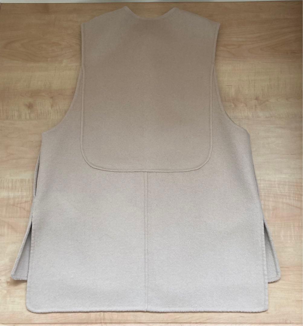 【美品】machatt マチャット　リバーウールベスト　ベージュ