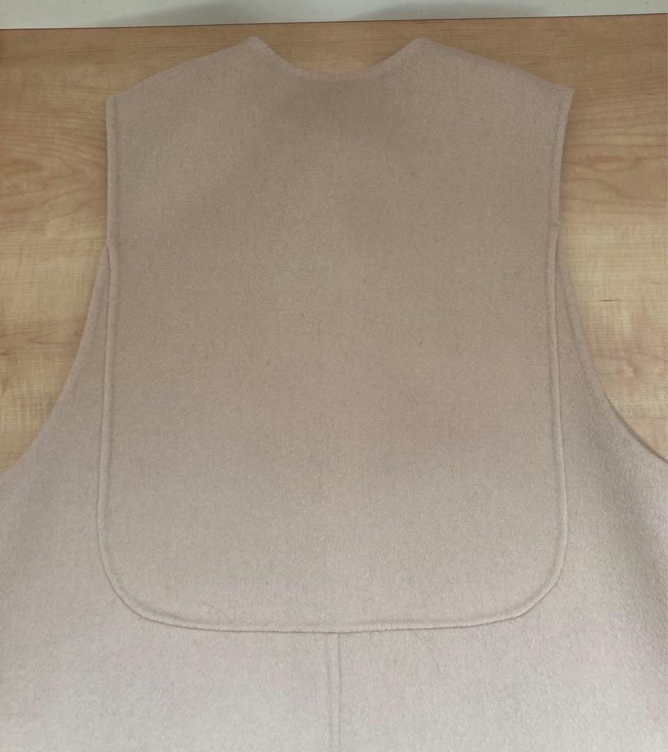 【美品】machatt マチャット　リバーウールベスト　ベージュ