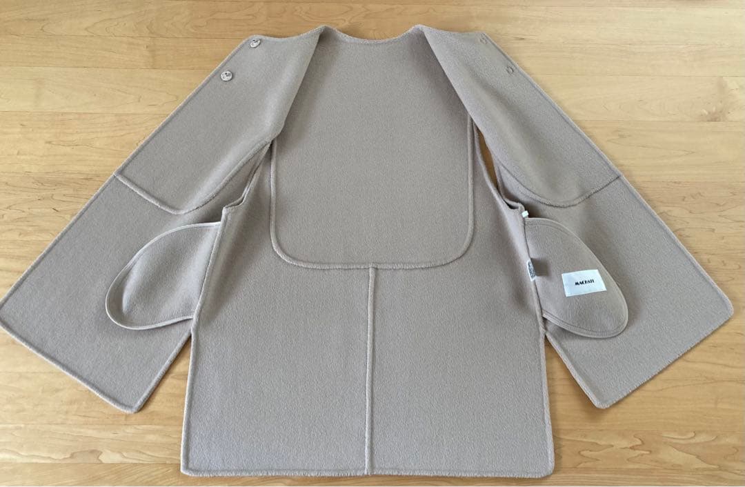 【美品】machatt マチャット　リバーウールベスト　ベージュ
