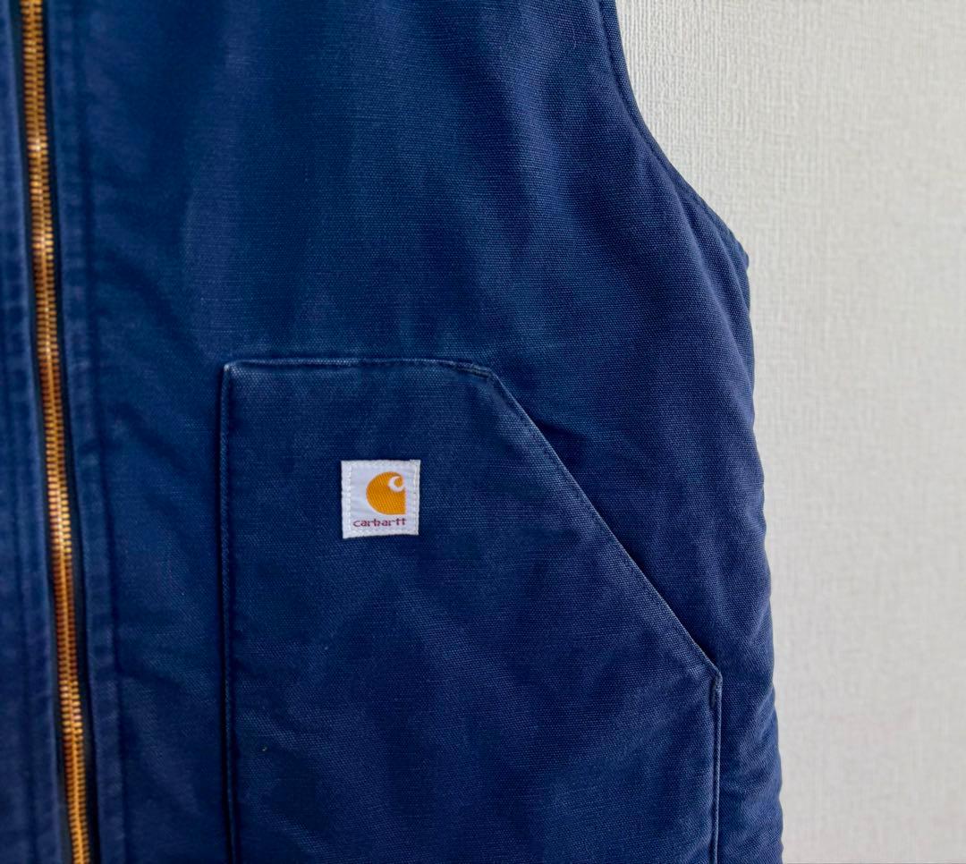 超超スペシャル 80s アメリカ製 カーハート ダック ベスト XL ブルー