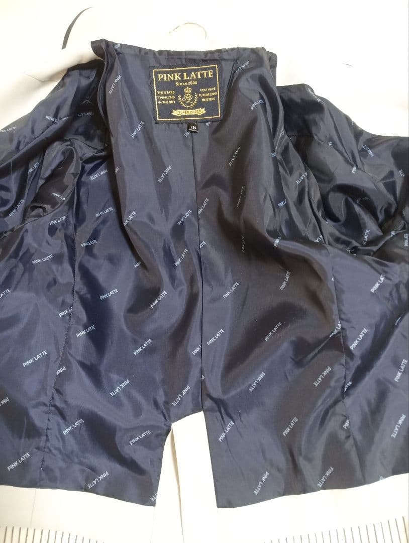 ピンクラテ　完品　制服　150 グレー　ホワイト