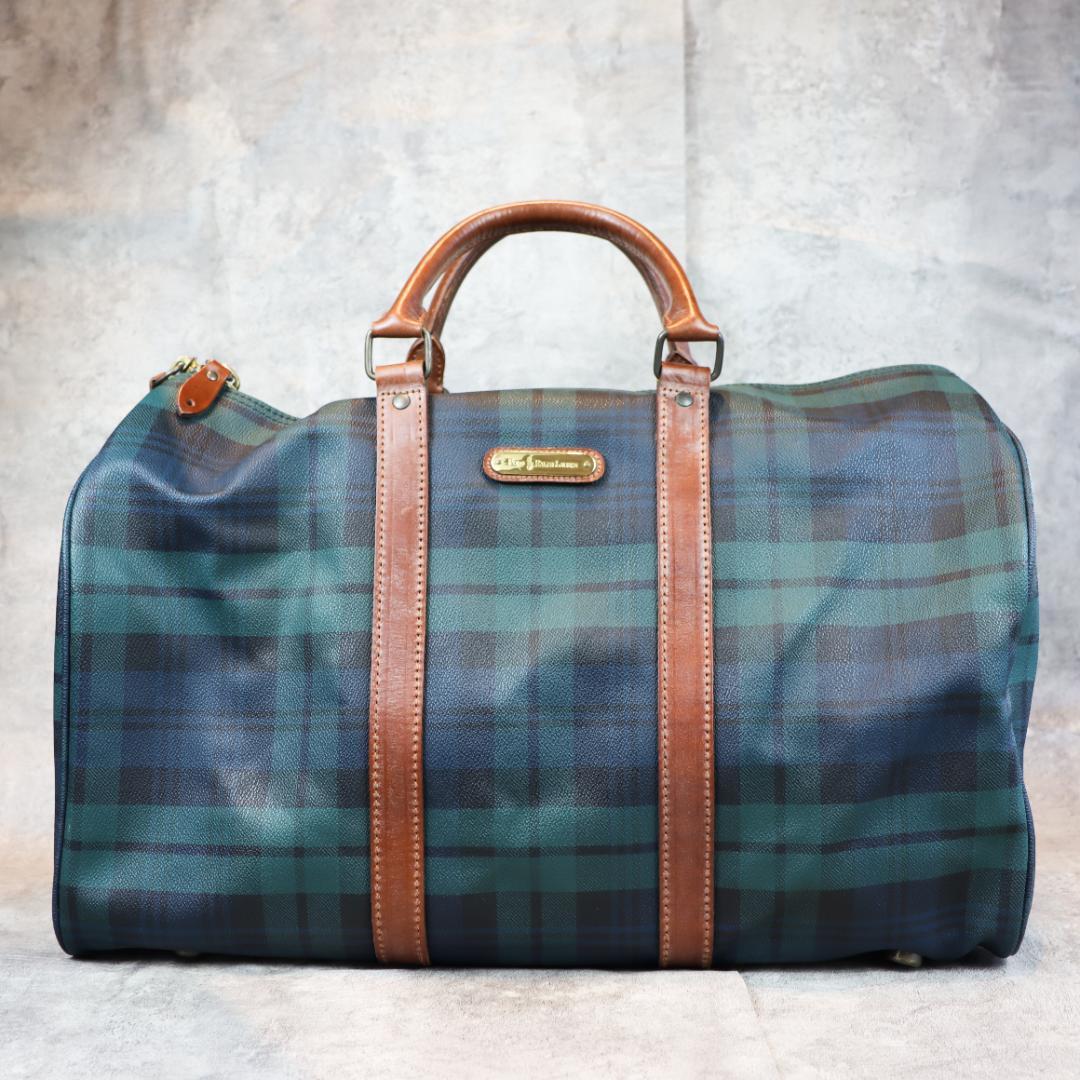 POLO RALPH LAUREN チェック柄 ボストンバッグ