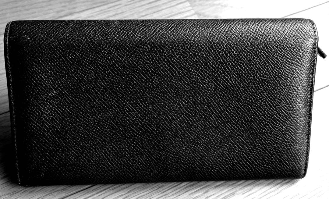 BVLGARI ブルガリ ロゴクリップ 二つ折り長財布 ブラック