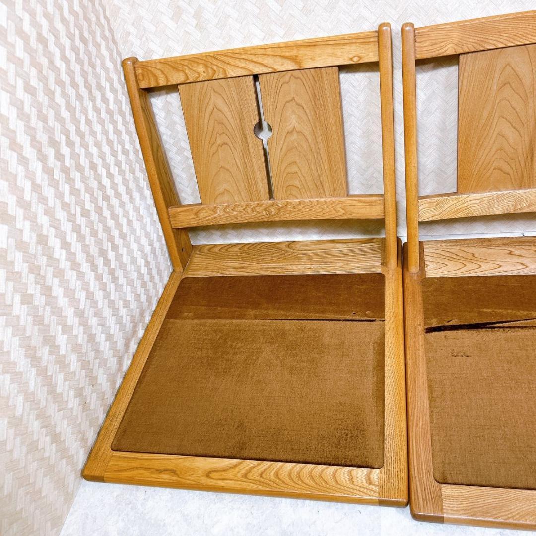 希少！　カリモク　Karimoku 座椅子　2脚　セット　ビンテージ　②