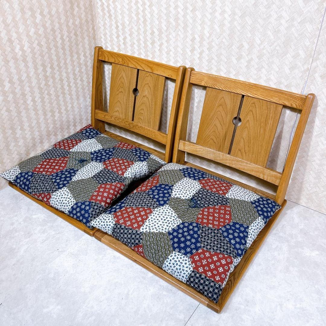 希少！　カリモク　Karimoku 座椅子　2脚　セット　ビンテージ　②