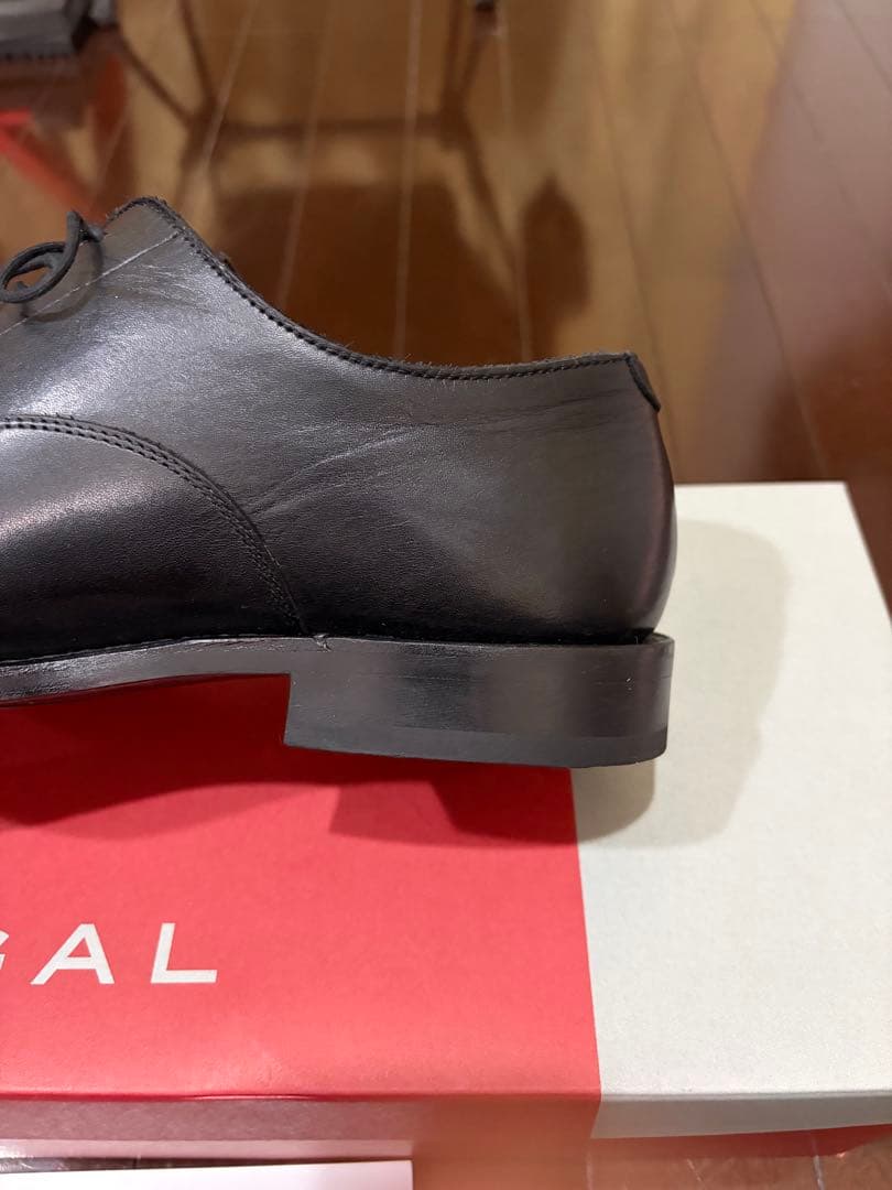 リーガル ビジネスシューズ ストレートチップ 黒 GORE-TEX 25.5cm