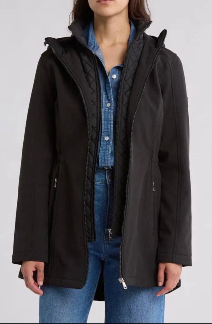 春も着用可能！LAUREN ブラック モッズコート Mサイズ