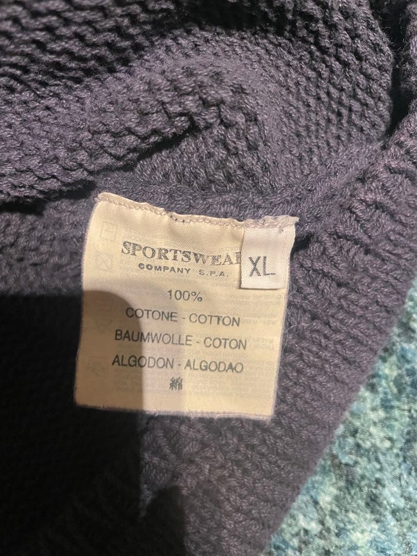 トップス 2000ss STONE  HALF ZIP KNIT JUMPER