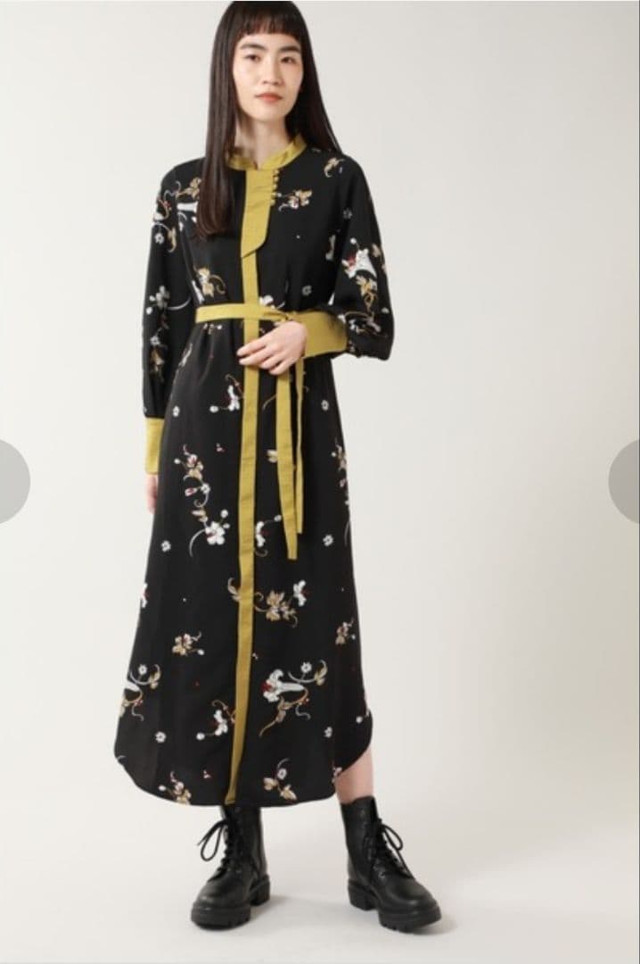 ROSE BUD　オリエンタルプリントワンピース