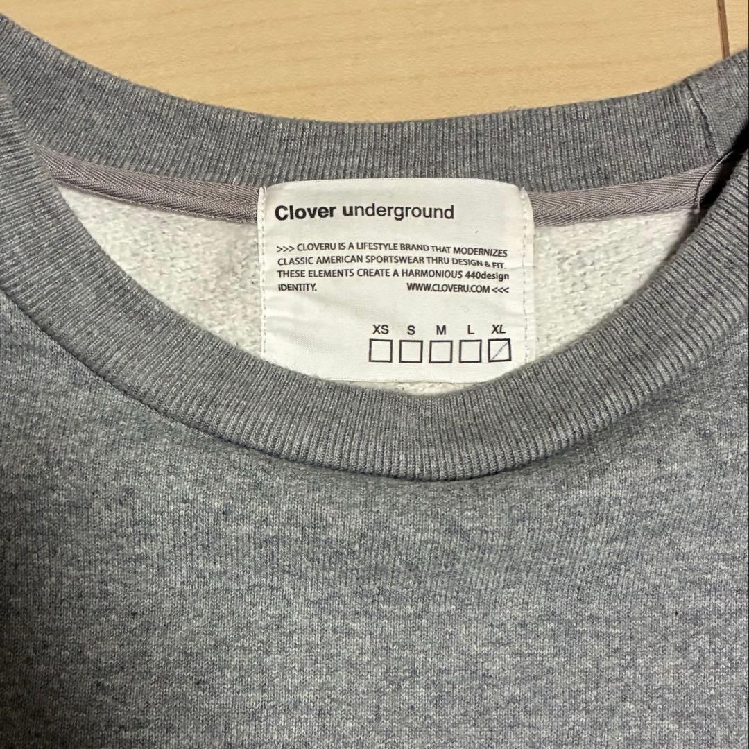 cloveru スウェット ワイド XL AOKI MUJI グレー