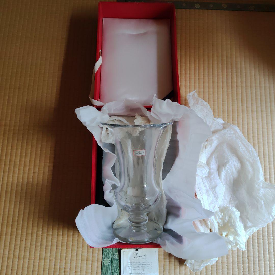 バカラ ガラス製 フラワーベース 箱付き