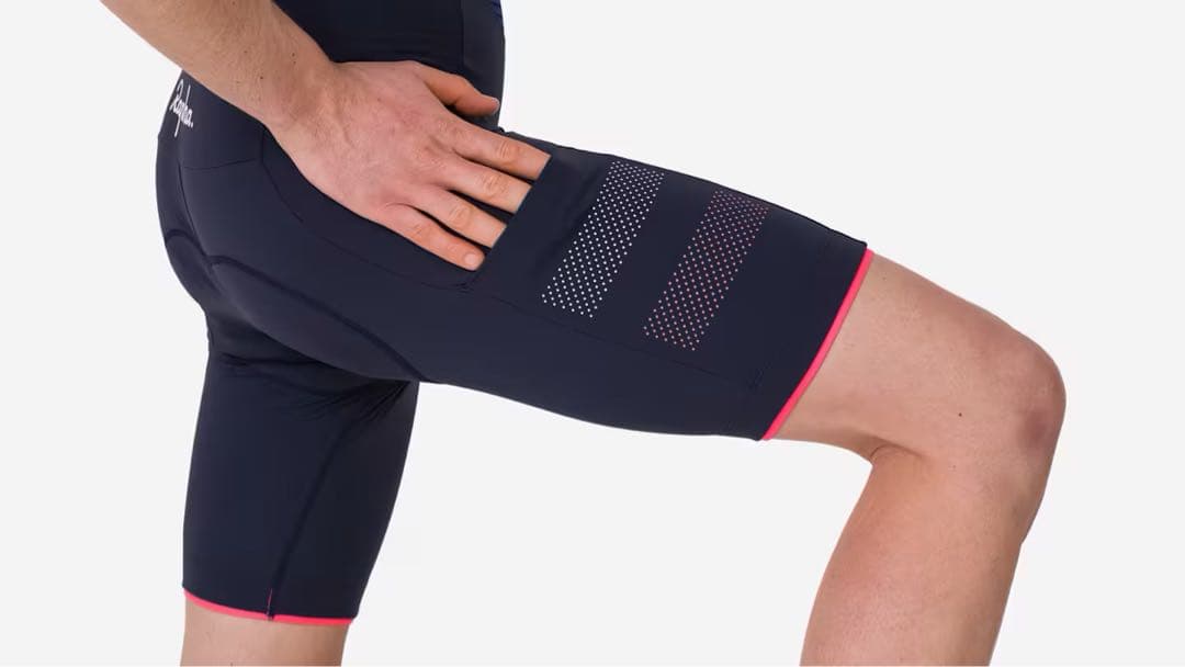 ラファ メンズ ブルベビブショーツ・色=濃紺・サイズ=XS