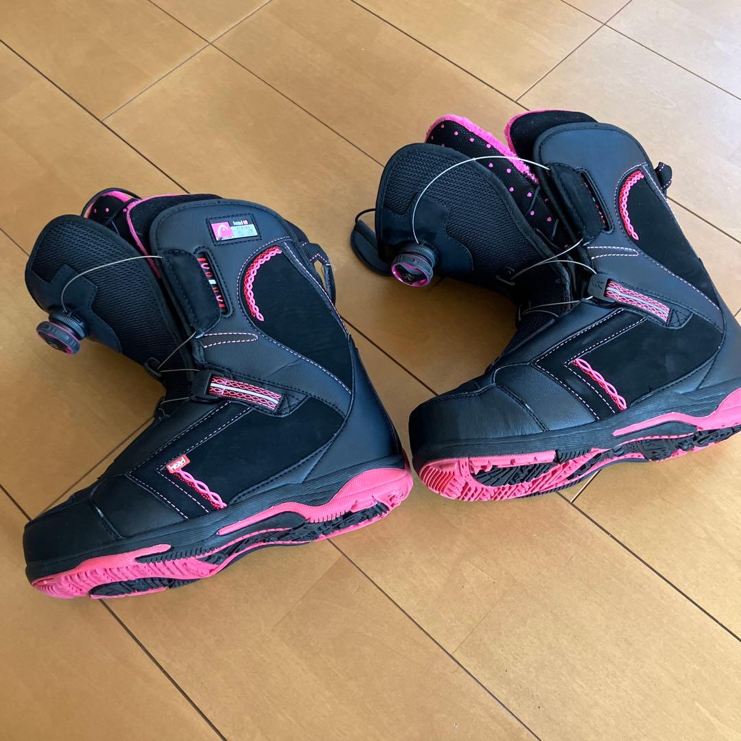 スノーボードブーツ 女性用 ブラック/ピンク　HEAD 25cm