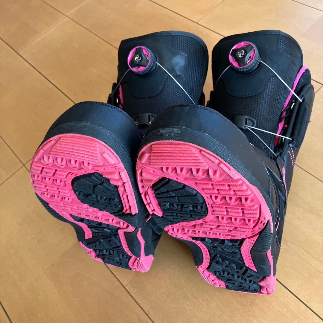 スノーボードブーツ 女性用 ブラック/ピンク　HEAD 25cm