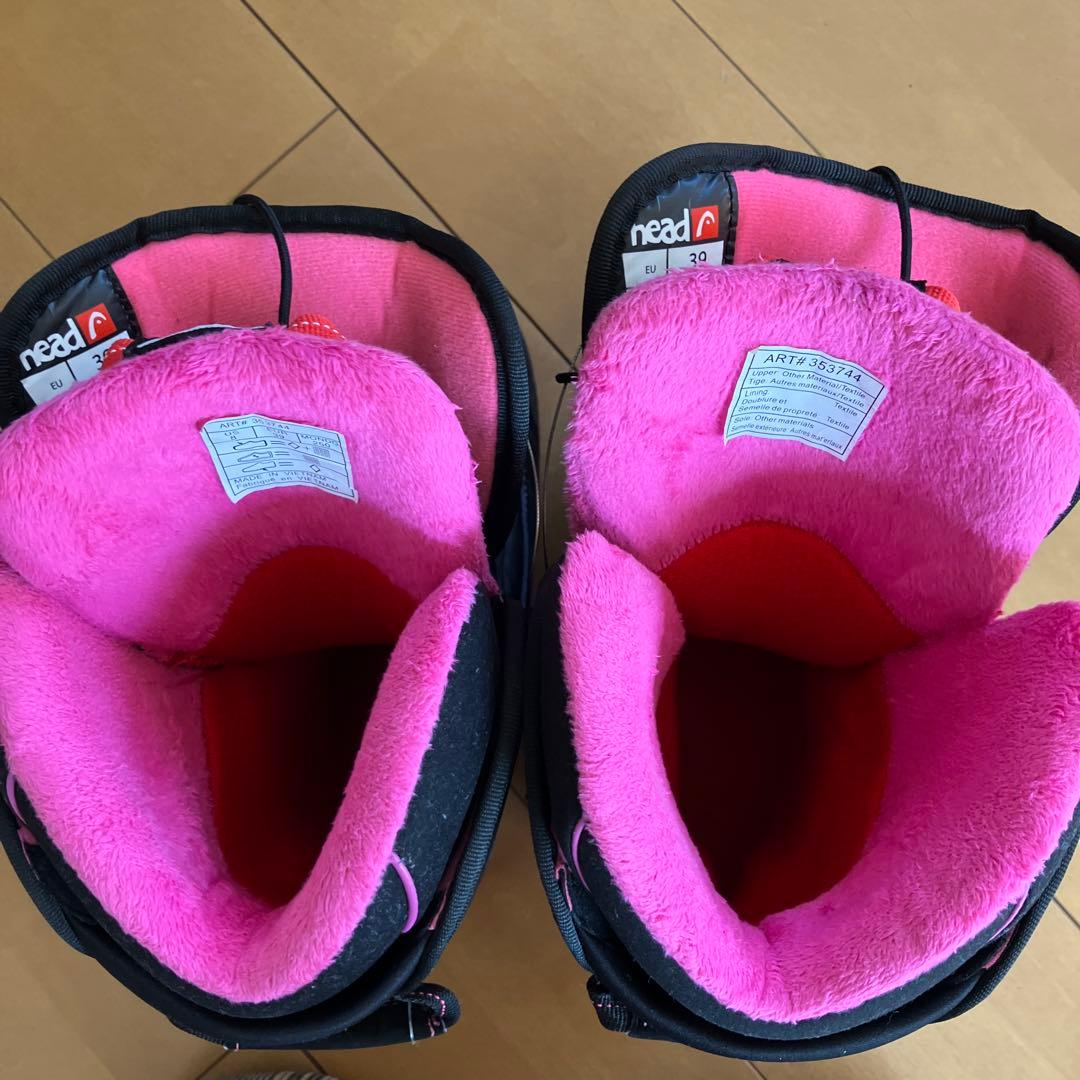 スノーボードブーツ 女性用 ブラック/ピンク　HEAD 25cm