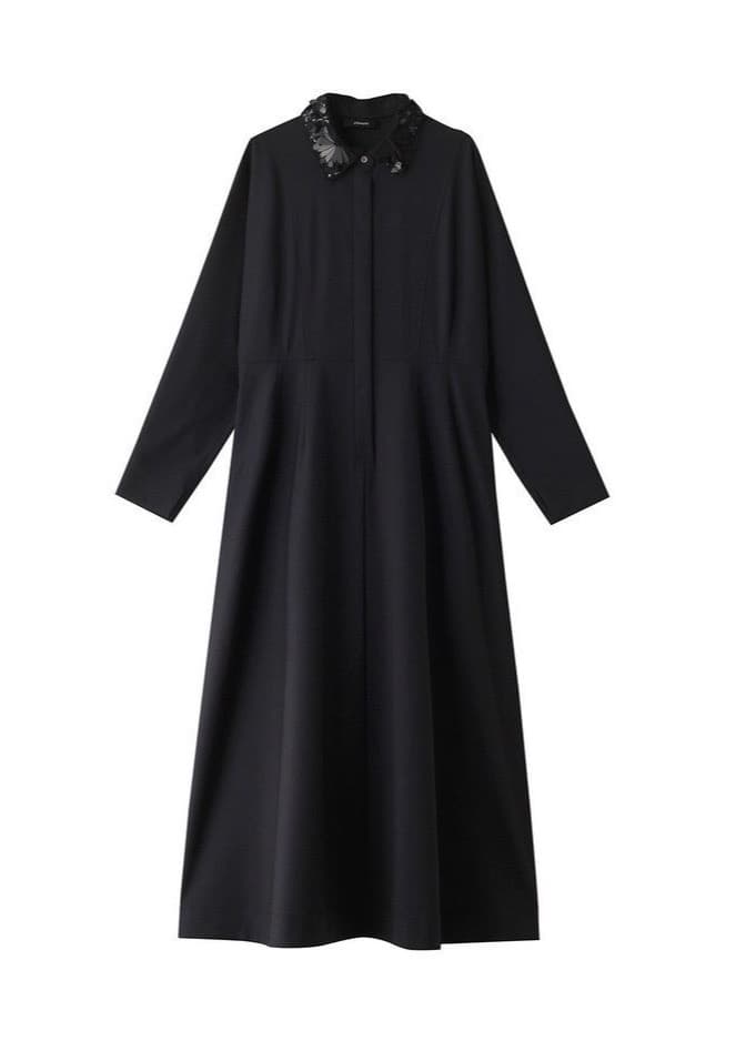 専用 美品 ebure ブルームビジューカラー フレアワンピース 式典