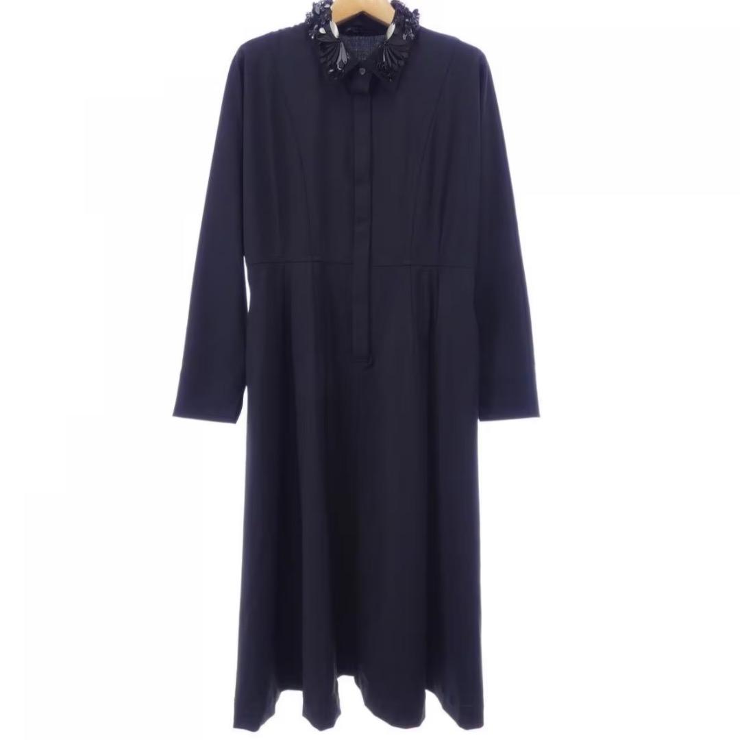 専用 美品 ebure ブルームビジューカラー フレアワンピース 式典